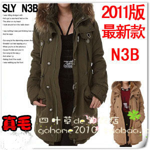 2011款 SLY N3B 脱卸羊羔绒内胆 真毛领防寒棉衣棉服