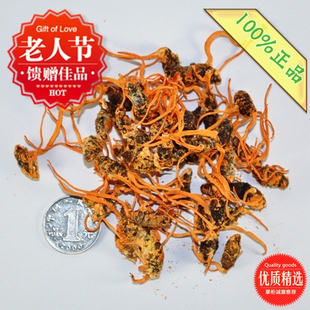  桑蚕蛹虫草 冬虫夏草 100g  北虫草 虫草花 泡酒泡茶 5送1 正品