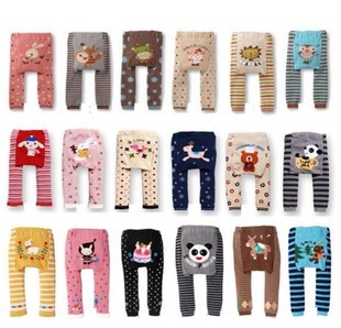  婴儿春秋装男女宝宝大pp裤儿童打底裤长裤连裤袜婴儿0-1岁2岁E36
