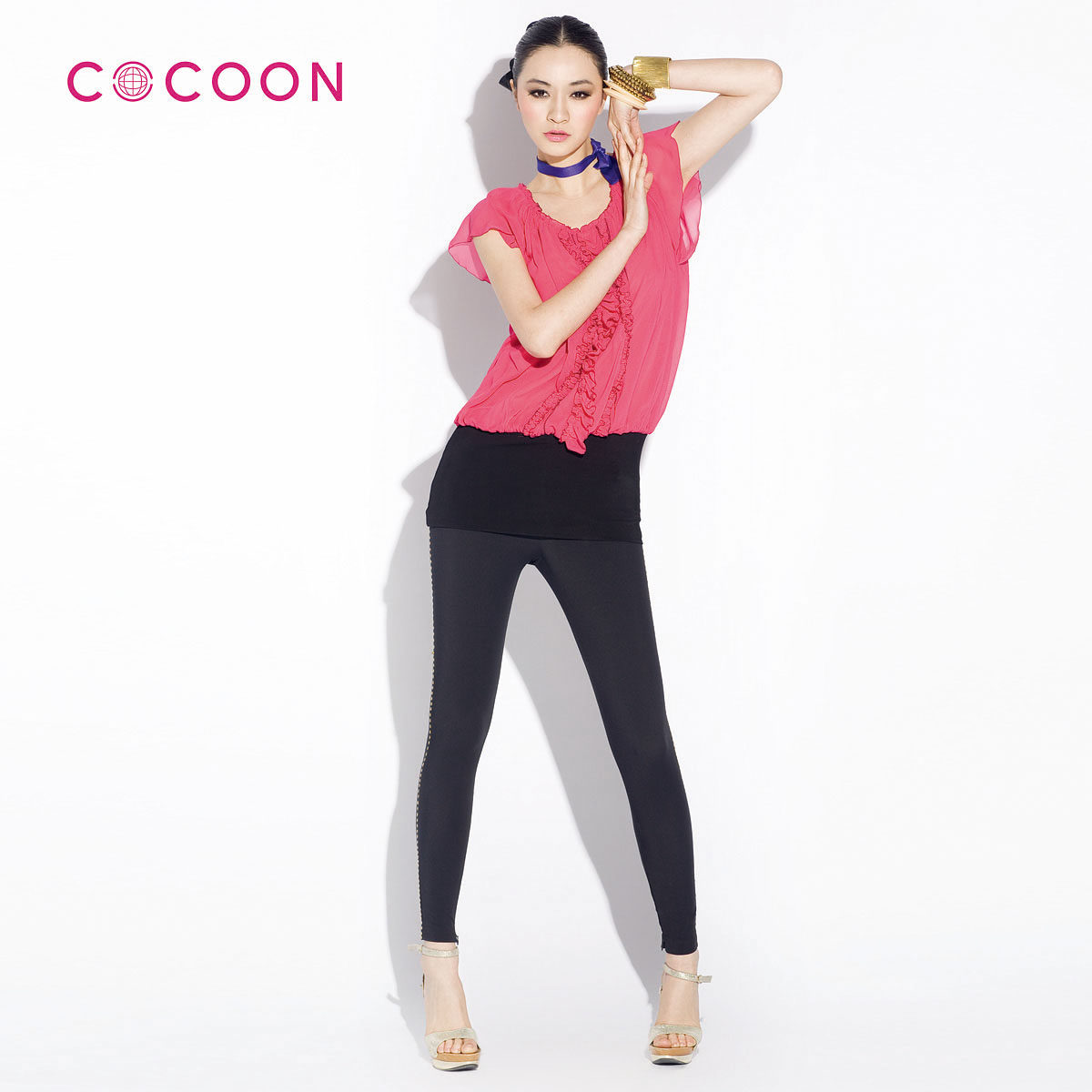 COCOON可可尼2012新品撞色包臀<span class=H>连衣裙</span>202102013原价1188