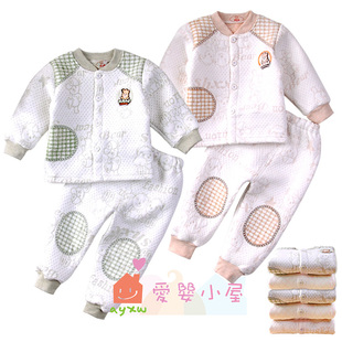  秋冬新款 儿童保暖内衣套装 加厚上衣+裤子 两用档 xy068