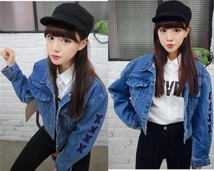 淘宝网欧美休闲宽松<em>印花短裤</em>牛仔外套D10,天