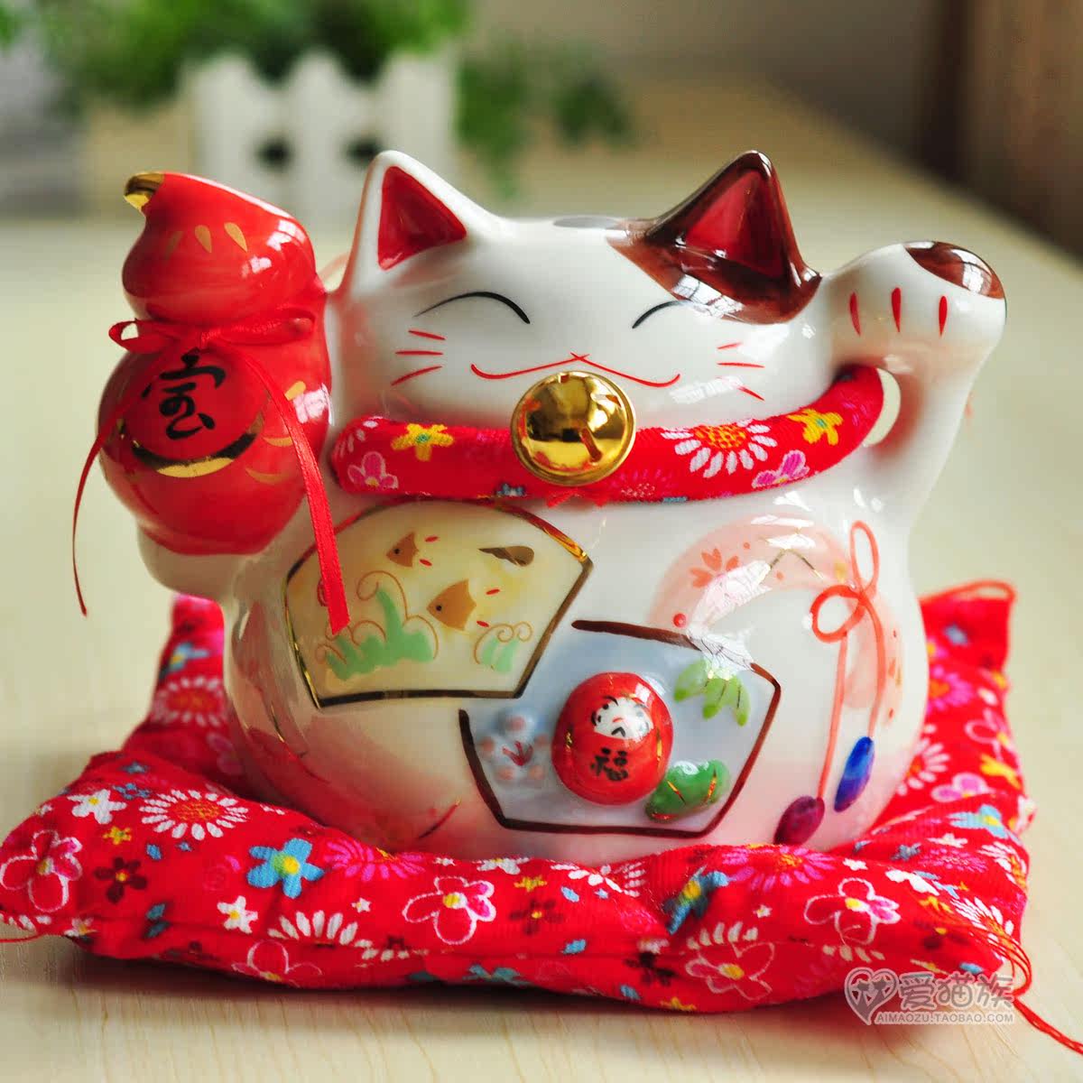 （预售）御缘猫社 7.8#葫芦招财猫储蓄罐陶瓷摆件 新年礼物 5天发