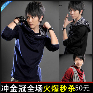 2012全民疯抢 新款春装 时尚T恤新品 潮流T恤 韩版 长袖T恤 热卖