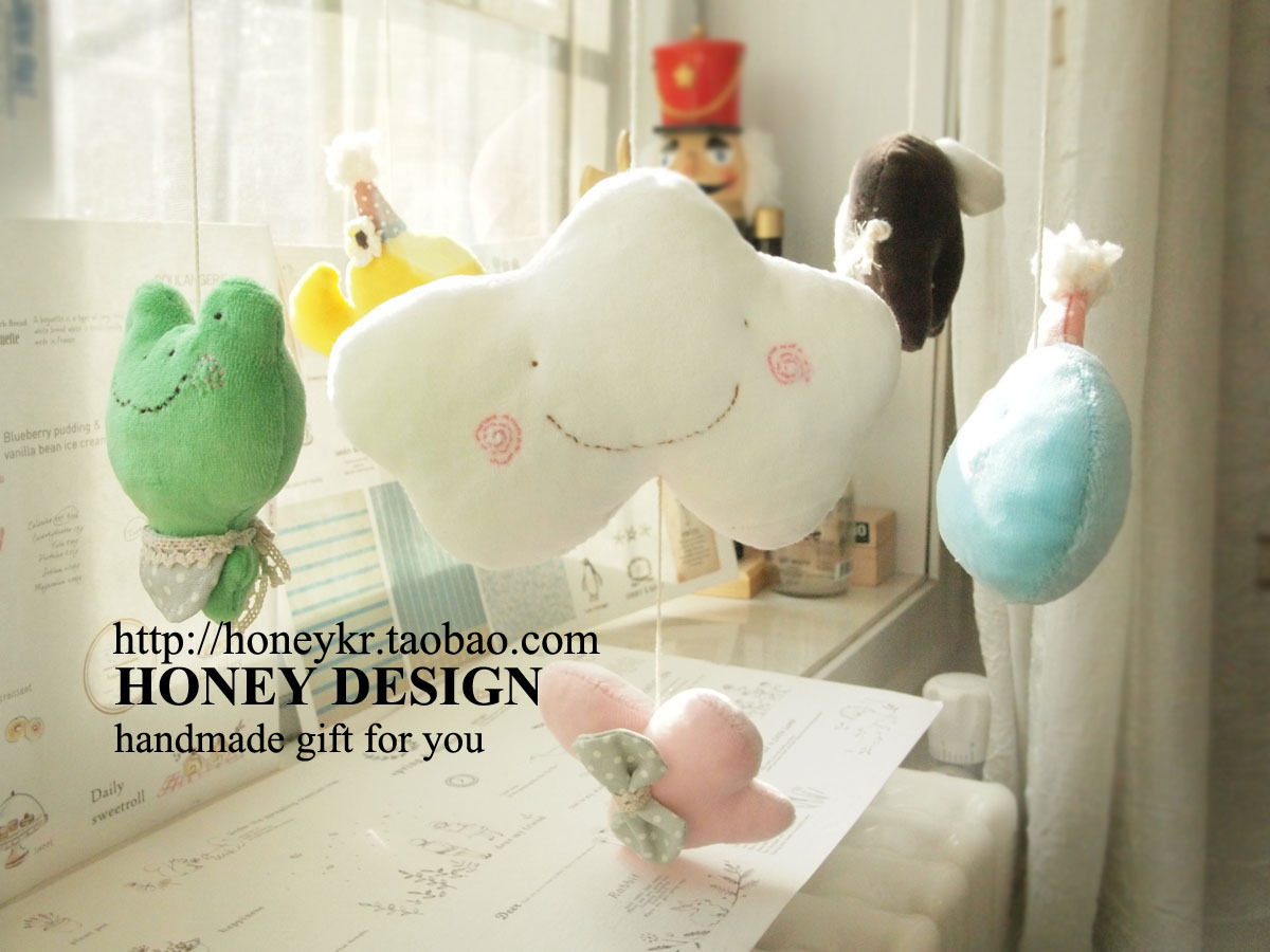 正品 honeyDIY 婴儿音乐 DIY <span class=H>床铃</span> 材料包 床挂 转转乐 转铃