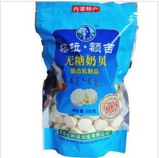  利诚实业 塔拉额吉 内蒙古干吃牛奶片 无蔗糖奶贝 500g