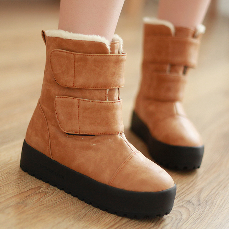 女靴子中跟短靴厚底...