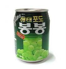韩国进口 海太粒粒果肉葡萄果汁 含果肉 饮料 超好喝 238ml