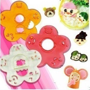  神奇大变脸可爱便当表情寿司饭团模具套装 美食DIY 3件套