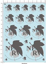 595 [B9] NERV EVA ����սʿ ģ��ˮ��ֽ �ڰ׻Һ�