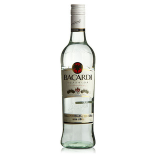  美国原装进口【Bacardi】百加得超级朗姆酒750ml 百加得白40度