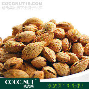 【壳壳果】坚果零食 特级巴旦木 新疆特产 薄皮壳杏仁 540g