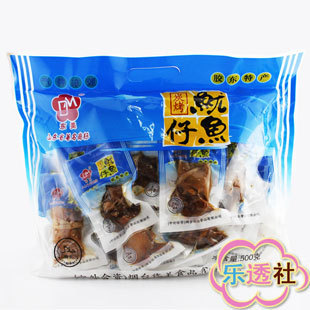  乐透社 零食胶东特产烟台东美 优美碳烤鱿鱼仔 海味即食香辣500g