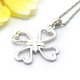 饰品纯银项链吊坠四叶草风情坠