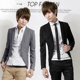 男西装秋冬装短外套潮男装韩国校服修身<em>男生</em>小