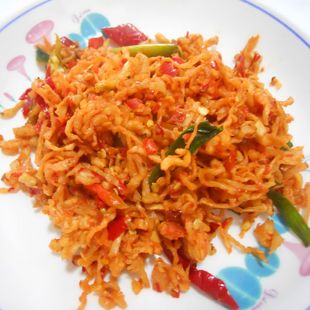  舌尖上的中国 美食 农家自制麻辣萝卜丝 现做私房菜 散装开胃下饭