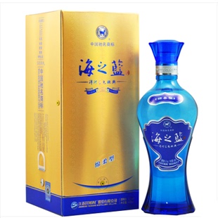 正品白酒新款42度洋河海之蓝480ml 防伪洋河