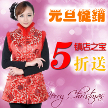 唐装冬装上衣马甲女式/士中式兔毛3色入夹棉背心改良旗袍马甲/夹