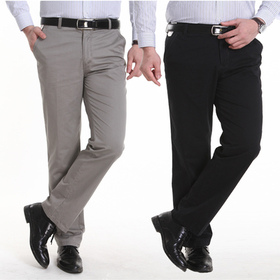 专柜免烫中年男士休闲裤子中老年男裤下装商务