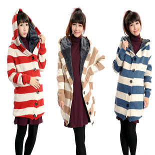 春秋时尚<em>孕妇</em>装 条纹孕妇<em>开衫</em>上衣 春季<em>孕妇外</em>