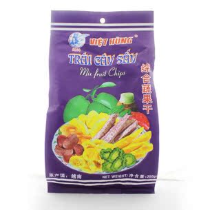  3袋包邮越南特产越南综合蔬果干 250g 越南果干/素食水果蔬菜脆片