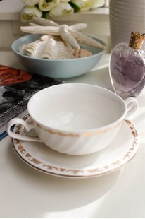 外贸陶瓷瓷器餐具套装，lz真金装饰水杯咖啡，杯碟微波炉不适用