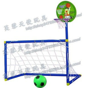 冲金冠特价★ 亲子运动 篮球架 足球门组合套装