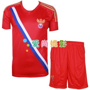 12-13 Russia national team football to take  game to take home short sleeve soccer sports children's ball clothing