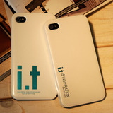 香港IT荧光烤漆 iphone4S手机壳 iphone4保护套 苹果4手机壳 配件