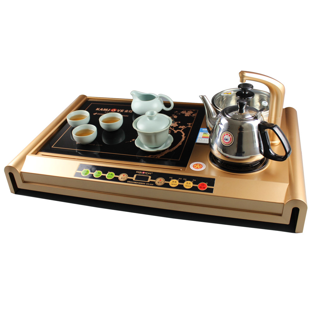 金灶d520茶具双控温电磁炉茶炉四合一茶盘泡茶机带加水器68x41cm