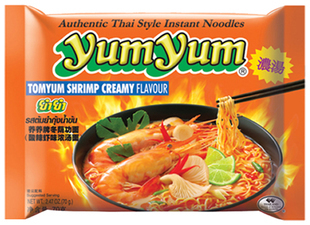  泰国进口 yumyum养养 酸辣虾味浓汤面 方便面 冬阴功速食面70g