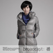 播 静若水二 2011新韩版轻盈保暖修身长款羽绒服 加厚 BDE4RB5559