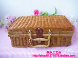 编织工艺品草编包编织箱子藤编箱藤编包收纳箱复古手提箱旅行箱