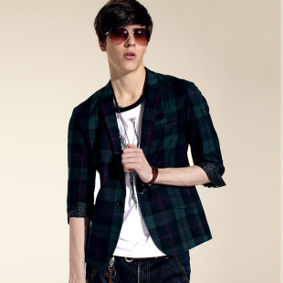 ING2ING Korean style checkered suit of England 081211302