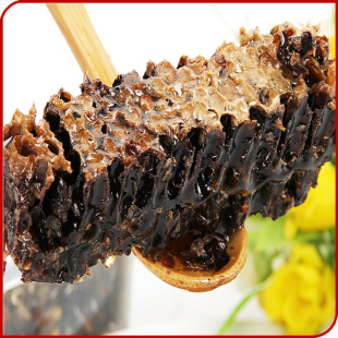  老巢野蜂蜜500g 蒙山蜂人老蜂窝 蜂巢素正品 鼻炎咽炎克星 抗病毒