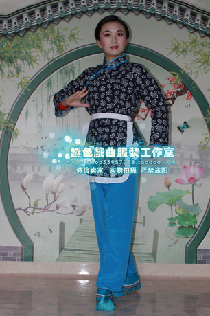 京剧人物阿庆嫂 话剧智斗 饭店服务员服装 舞台