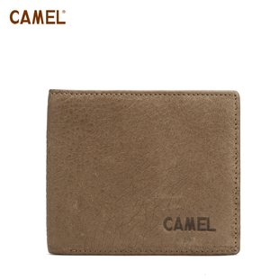 camel 骆驼 钱包 2折 头层牛皮男士钱包 MC103059-01