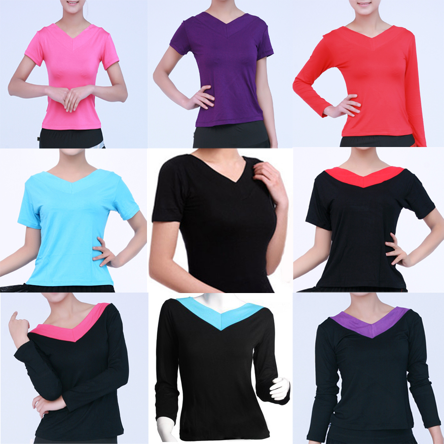 modal Short sleeved Square dance jacket V. Bodybuilding Latin square Dance Costumein the Sports/Yoga/Fitness/Fans supplies , Dance/Aerobics/Gymnastics , Latin , Latin Dance Tops category - from Buy2taobao.com to provide professional Taobao agent buy service