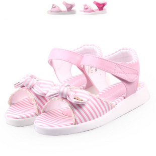  follow me/富罗迷 正品儿童凉鞋魔术贴女童夏季新款绣花女宝宝鞋