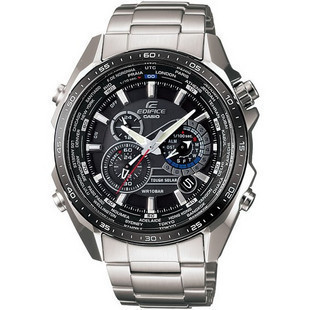  9年4皇冠老店 正品CASIO光能五马达极速赛车男表EQS-500DB-1A1