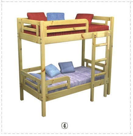 海基伦幼儿园亲子园儿童原木床幼儿床宝宝床原