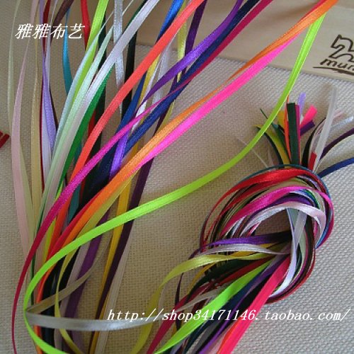 DIY服装辅料特价 3mm细丝带细缎带套包 30色各2米 60米10元在类目 居家布艺, 缝纫DIY材料、工具及成品, 缝纫DIY配件/辅料/配饰, 丝带/绸带/布带中 - 来自Buy2taobao.com提供专业的淘宝代购服务
