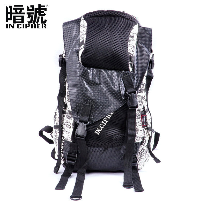 暗号 韩版双肩包男/女帆布/学生/书包/涂鸦背包/旅行包/袋/背包