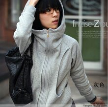 2010秋装新款韩版女装新品热卖长袖外套连帽卫衣特价清仓 促销195