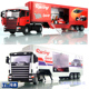 俊基1:43【大型F1运输卡车】F1方程式赛车 货柜车  合金 玩具模型