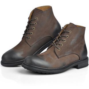  热卖男士皮靴 英伦时尚牛皮男靴 男士短靴 马丁靴男军靴户外靴男
