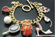 JUICY COUTURE橙黄包包高跟鞋镜子、珍珠挂坠吊坠手链