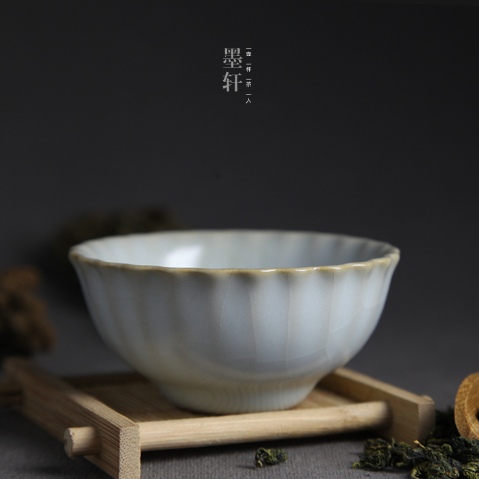 问鼎正品 汝瓷瓷器 汝窑功夫茶具 陶瓷茶杯 月白菊瓣杯 内有折扣|ruв категории посуда, чайный сервиз, чашка - от Buy2taobao.com для оказания профессиональной услуги покупки агента Taobao