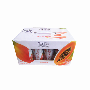  2箱江浙包邮 伊利 牛奶/乳饮品 味可滋 浓郁木瓜奶昔 240ml*12瓶
