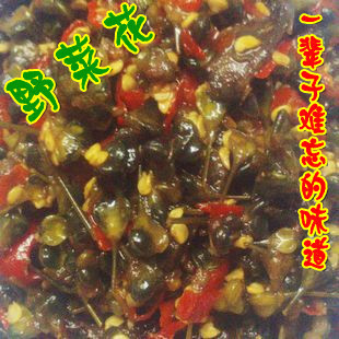  湖南特产 湘土情野菜花 私房最佳调味 饭扫光下饭菜食品1000克/坛
